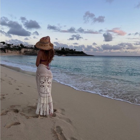 Flook the label crochet maxi skirt size small - Picture 3 of 9